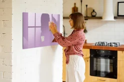 Wallfluent Tableau Magnétique Tulup 100x70 cm Couleur lilas Mémos & Organisation* Pêle-Mêle Et Pense Bête