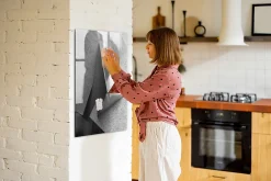 Wallfluent Tableau Magnétique 60x90 cm Abstraction géométrique Marqueur noir Mémos & Organisation* Pêle-Mêle Et Pense Bête