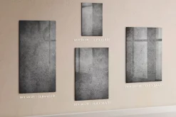 Wallfluent Tableau Magnétique 70x100 cm Béton Marqueur blanc En Verre De Planification* Pêle-Mêle Et Pense Bête