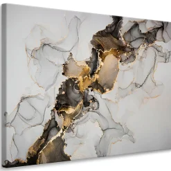 Discount Muralo Tableau MARBRE Abstraktion Motif 120cm x 80cm - Parfait pour décorer votre salon, chambre ou bureau avec un design unique et élég