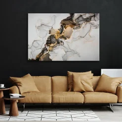Discount Muralo Tableau MARBRE Abstraktion Motif 120cm x 80cm - Parfait pour décorer votre salon, chambre ou bureau avec un design unique et élég