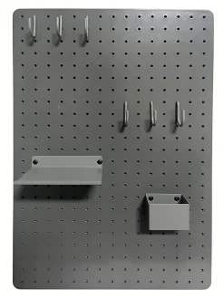 Ariane Tableau mémo perforé gris l.40 x H.60 cm* Pêle-Mêle Et Pense Bête