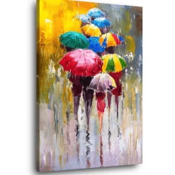 Online Ceanothe Tableau sur toile parapluie 30x45 cm Fabriqué en France