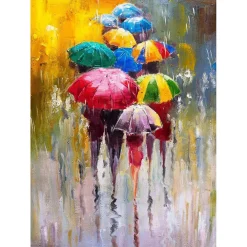 Online Ceanothe Tableau sur toile parapluie 30x45 cm Fabriqué en France