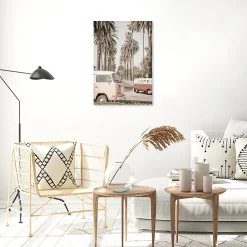 Clearance Dada Art Tableau sur toile vintage vans combis l.55 x H.75 cm