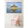 Hot Scenolia Tableau toile en kit BAIE DU MONT SAINT MICHEL 180 x 130 cm - Toile textile sans PVC, Made in France par