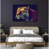 New Scenolia Tableau toile en kit GEOMETRIA TIGRIS 140 x 95 cm - Toile textile sans PVC, Made in France par