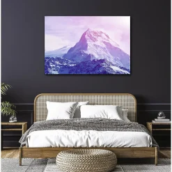 Clearance Scenolia Tableau toile en kit HAUTE MONTAGNE 140 x 95 cm - Toile textile sans PVC, Made in France par