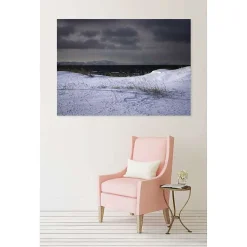 Outlet Scenolia Tableau toile en kit PLAGE DE NORVEGE 180 x 130 cm - Toile textile sans PVC, Made in France par
