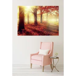 Scenolia Tableau toile en kit SOLEIL D'AUTOMNE 180 x 130 cm - Toile textile sans PVC, Made in France par* Image Encadrée