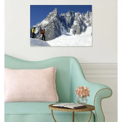 Scenolia Tableau toile XXL en kit Vallée Blanche 60 x 40 cm - Toile textile sans PVC* Image Encadrée