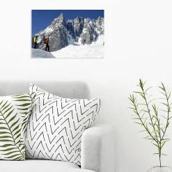 Scenolia Tableau toile XXL en kit Vallée Blanche 60 x 40 cm - Toile textile sans PVC* Image Encadrée