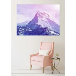 New Scenolia Tableau toile XXL en kit Haute Montagne 180 x 130 cm - Toile textile sans PVC