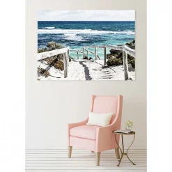New Scenolia Tableau toile XXL en kit Direction Baignade 180 x 130 cm - Toile textile sans PVC
