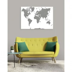 Scenolia Tableau toile XXL en kit Une Nuance De Gris 130 x 90 cm - Toile textile sans PVC