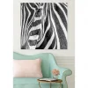 Scenolia Tableau toile XXL en kit Zebre 90 x 90 cm - Toile textile sans PVC