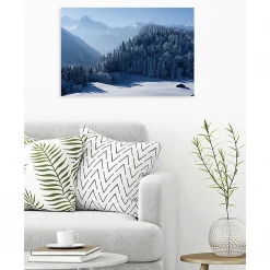 Scenolia Tableau toile XXL en kit Samoëns 90 x 60 cm - Toile textile sans PVC* Image Encadrée