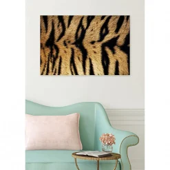 Scenolia Tableau toile XXL en kit Tigre Du Bengale 90 x 60 cm - Toile textile sans PVC* Image Encadrée