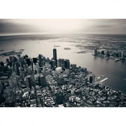 Discount Scenolia Tableau toile XXL en kit Manhattan Downtown 90 x 60 cm - Toile textile sans PVC