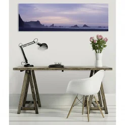 New Scenolia Tableau toile XXL en kit Matin Mauve 130 x 40 cm - Toile textile sans PVC
