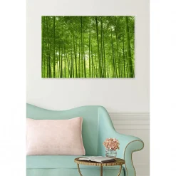 Clearance Scenolia Tableau toile XXL en kit Foret De Bambous 90 x 60 cm - Toile textile sans PVC