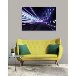 New Scenolia Tableau toile XXL en kit Lazer Race 130 x 90 cm - Toile textile sans PVC