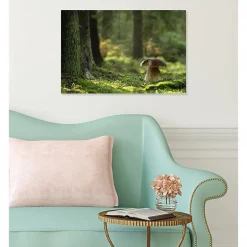 Scenolia Tableau toile XXL en kit Champignon Des Bois 60 x 40 cm - Toile textile sans PVC* Image Encadrée