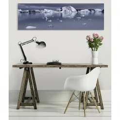 Scenolia Tableau toile XXL en kit Silence 130 x 40 cm - Toile textile sans PVC* Image Encadrée