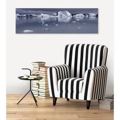 Scenolia Tableau toile XXL en kit Silence 130 x 40 cm - Toile textile sans PVC* Image Encadrée