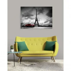 Clearance Scenolia Tableau toile XXL en kit Paris Noir Et Blanc 130 x 90 cm - Toile textile sans PVC