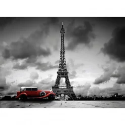 Clearance Scenolia Tableau toile XXL en kit Paris Noir Et Blanc 130 x 90 cm - Toile textile sans PVC