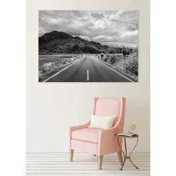Scenolia Tableau toile XXL en kit Vers La Frontiere 180 x 130 cm - Toile textile sans PVC* Image Encadrée