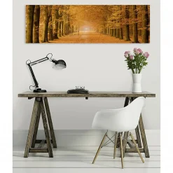 New Scenolia Tableau toile XXL en kit Allée Cavalière 130 x 40 cm - Toile textile sans PVC