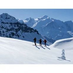 Scenolia Tableau toile XXL en kit Ski De Rando 180 x 130 cm - Toile textile sans PVC* Image Encadrée