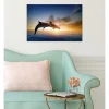 Clearance Scenolia Tableau toile XXL en kit Saut Des Dauphins 60 x 40 cm - Toile textile sans PVC