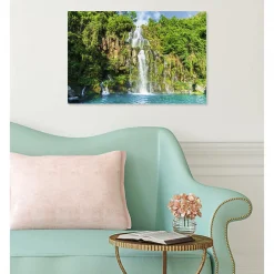 Scenolia Tableau verre acrylique Bassin Des Aigrettes cascade 60 x 40 cm - Décoration murale photo pour la maison* Tableau Déco