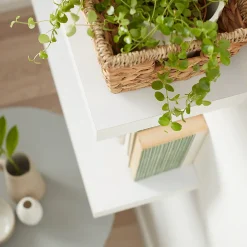 Sale GoodHome Tablette murale avec fixation invisible Cusko blanc 118 cm