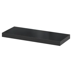 Sale GoodHome Tablette murale avec fixation invisible Cusko noir 60 cm