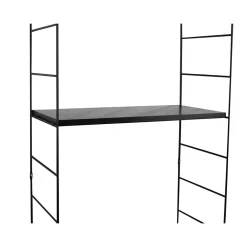 Sale GoodHome Tablette murale Rigga noir L. 60 cm