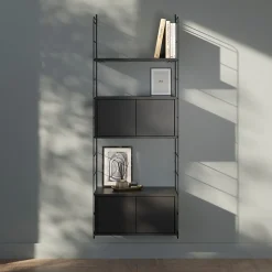 Sale GoodHome Tablette murale Rigga noir L. 60 cm