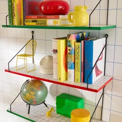 Sodeco x Castorama Tablette murale réversible Sodeco rouge l.20 x L.60 cm* Etagère Murale