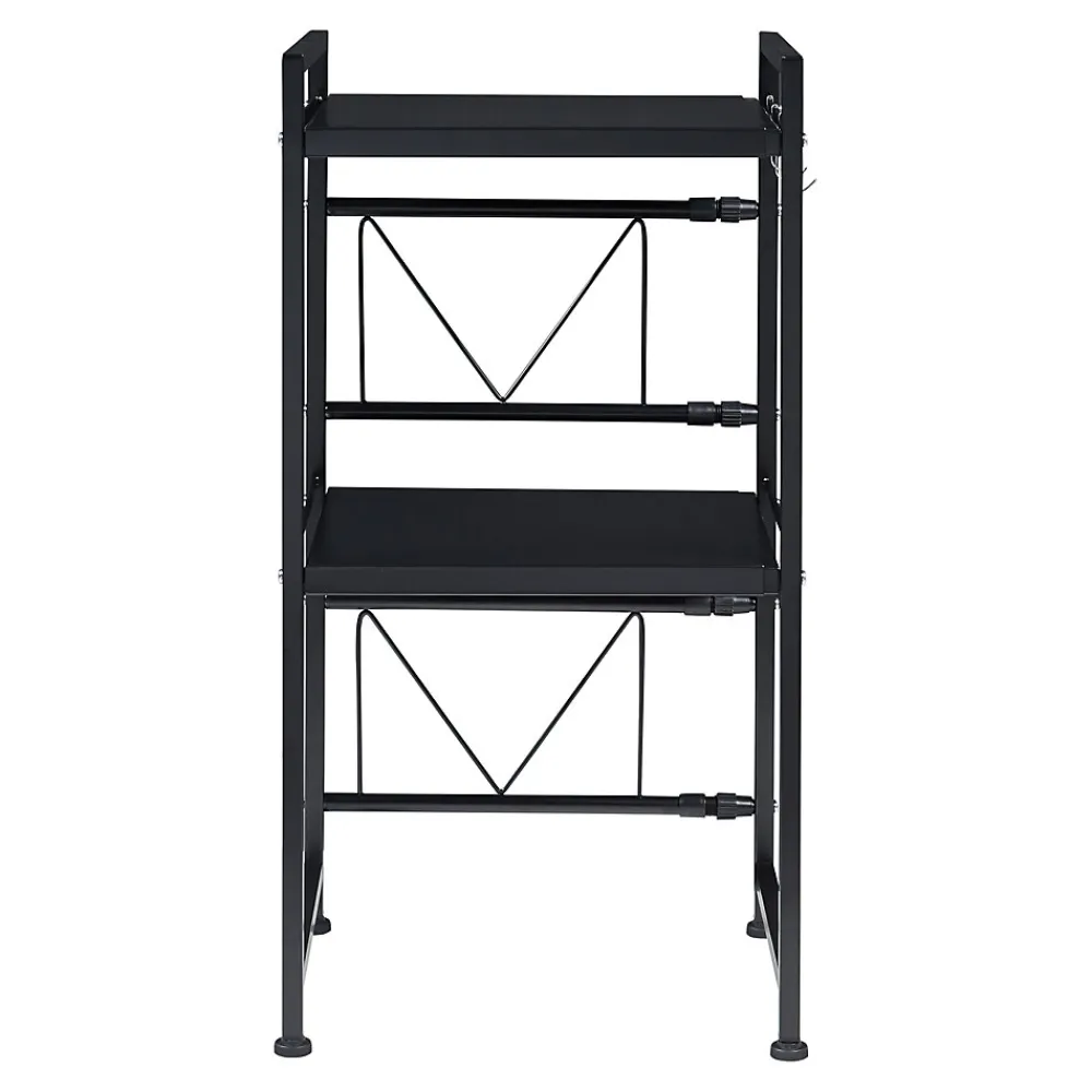 [En.Casa] Étagère à micro-ondes Sorsele avec 2 tablettes réglables noir en.casa* Etagère Murale