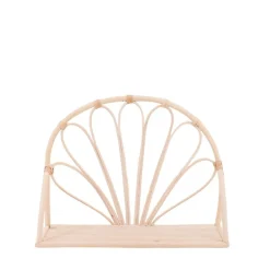 Discount Ornami Étagère en forme d'arche en rotin 12x35x26cm