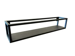 Clearance Ariane Étagère murale en métal noir L.50 x H.20 cm