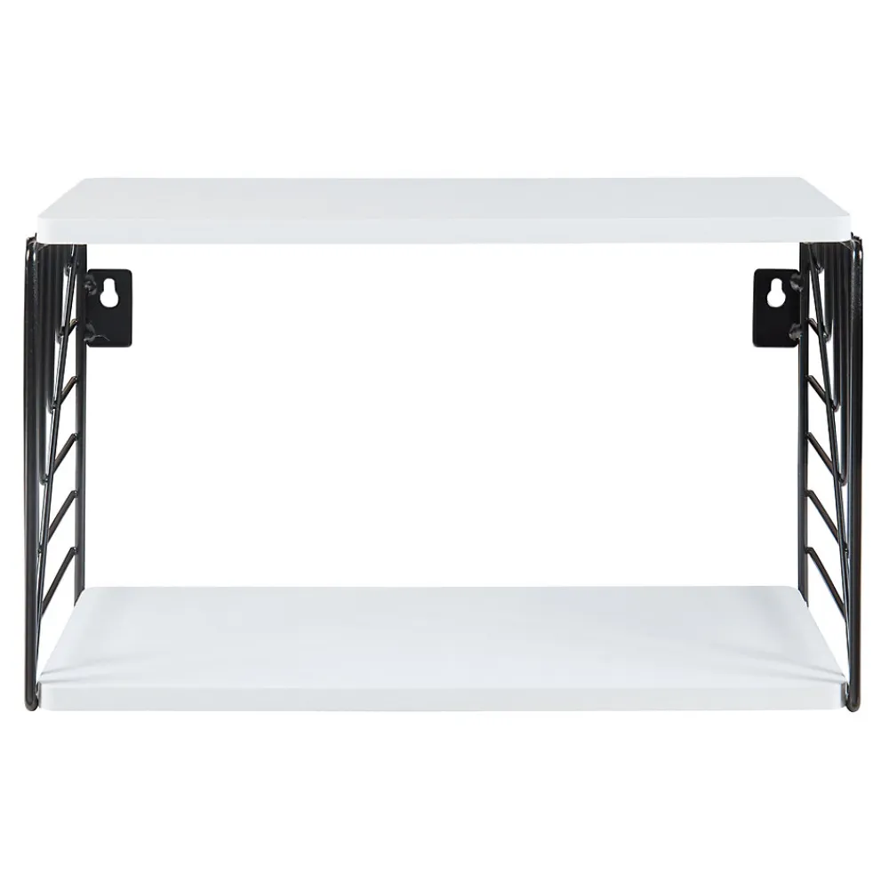 [En.Casa] Étagère murale Moss 39 x 18 x 23 cm noir blanc en.casa* Etagère Murale