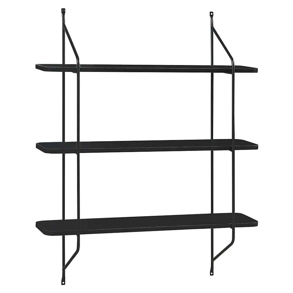 [En.Casa] Étagère murale Oestfold 100 x 80 x 21 cm noir en.casa* Etagère Murale