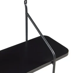 [En.Casa] Étagère murale Oestfold 100 x 80 x 21 cm noir en.casa* Etagère Murale