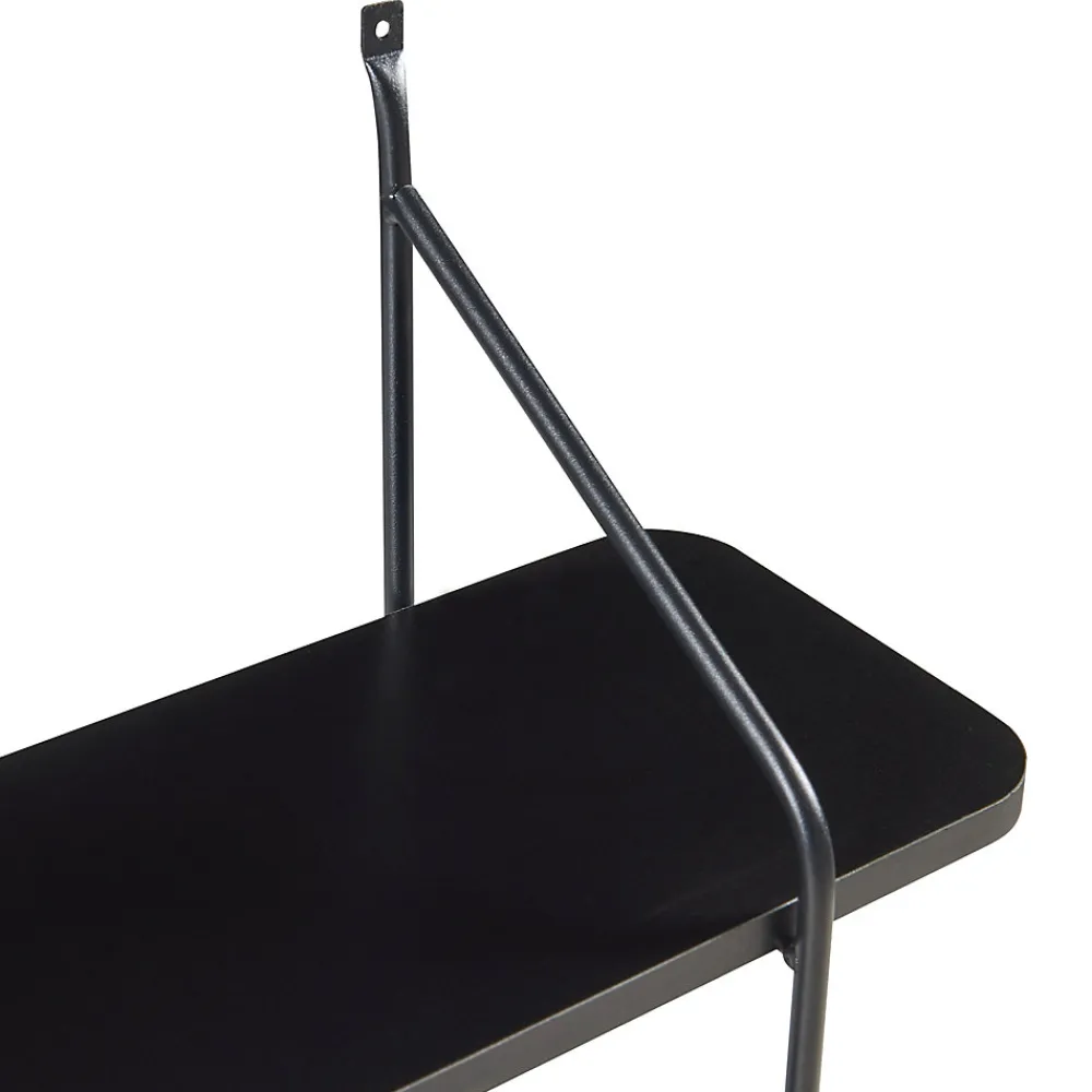 [En.Casa] Étagère murale Oestfold 100 x 80 x 21 cm noir en.casa* Etagère Murale