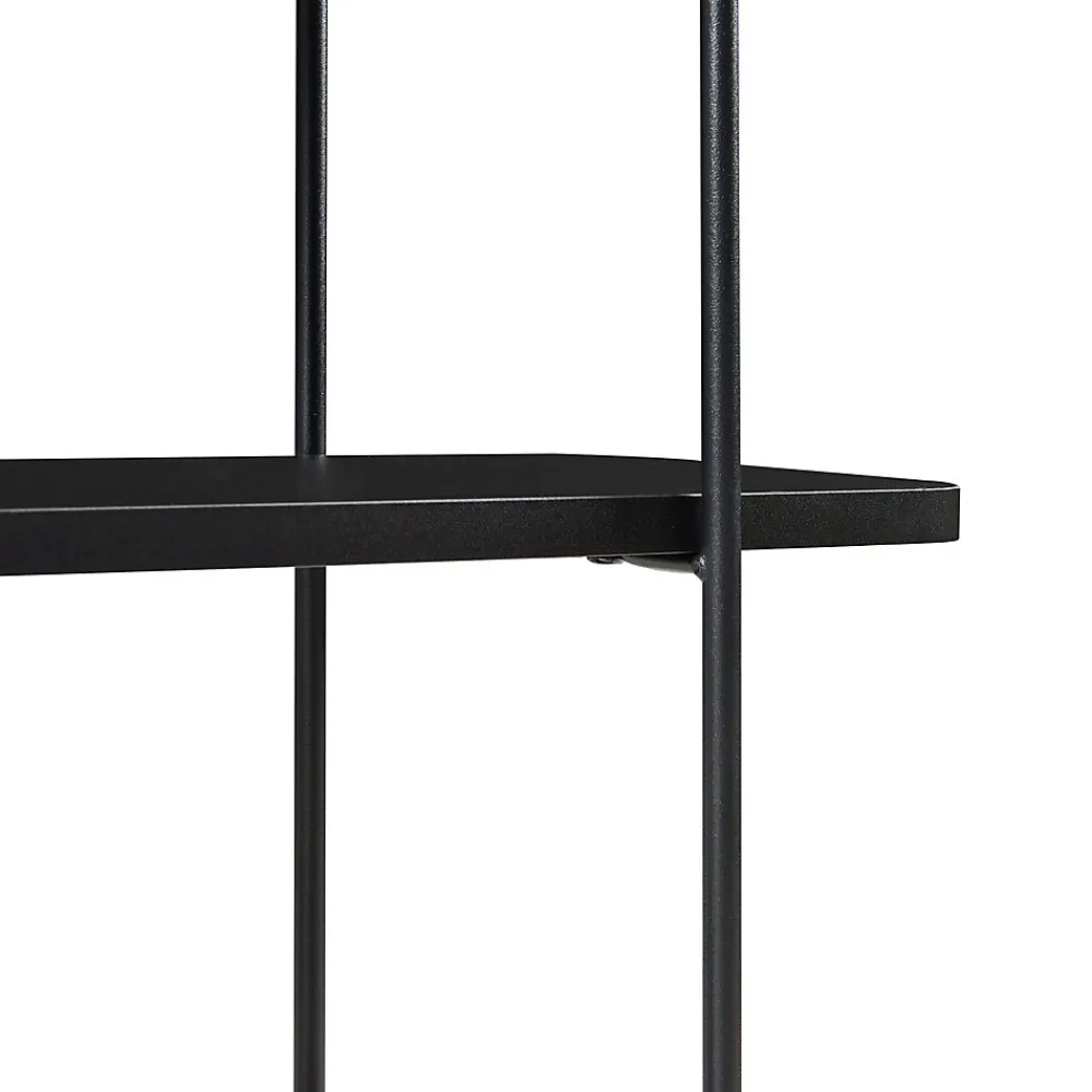 [En.Casa] Étagère murale Oestfold 100 x 80 x 21 cm noir en.casa* Etagère Murale