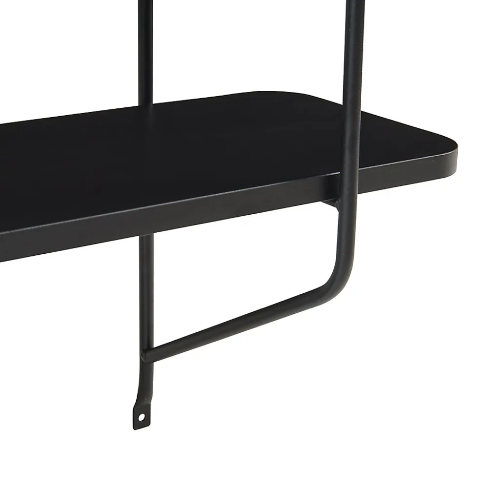 [En.Casa] Étagère murale Oestfold 100 x 80 x 21 cm noir en.casa* Etagère Murale